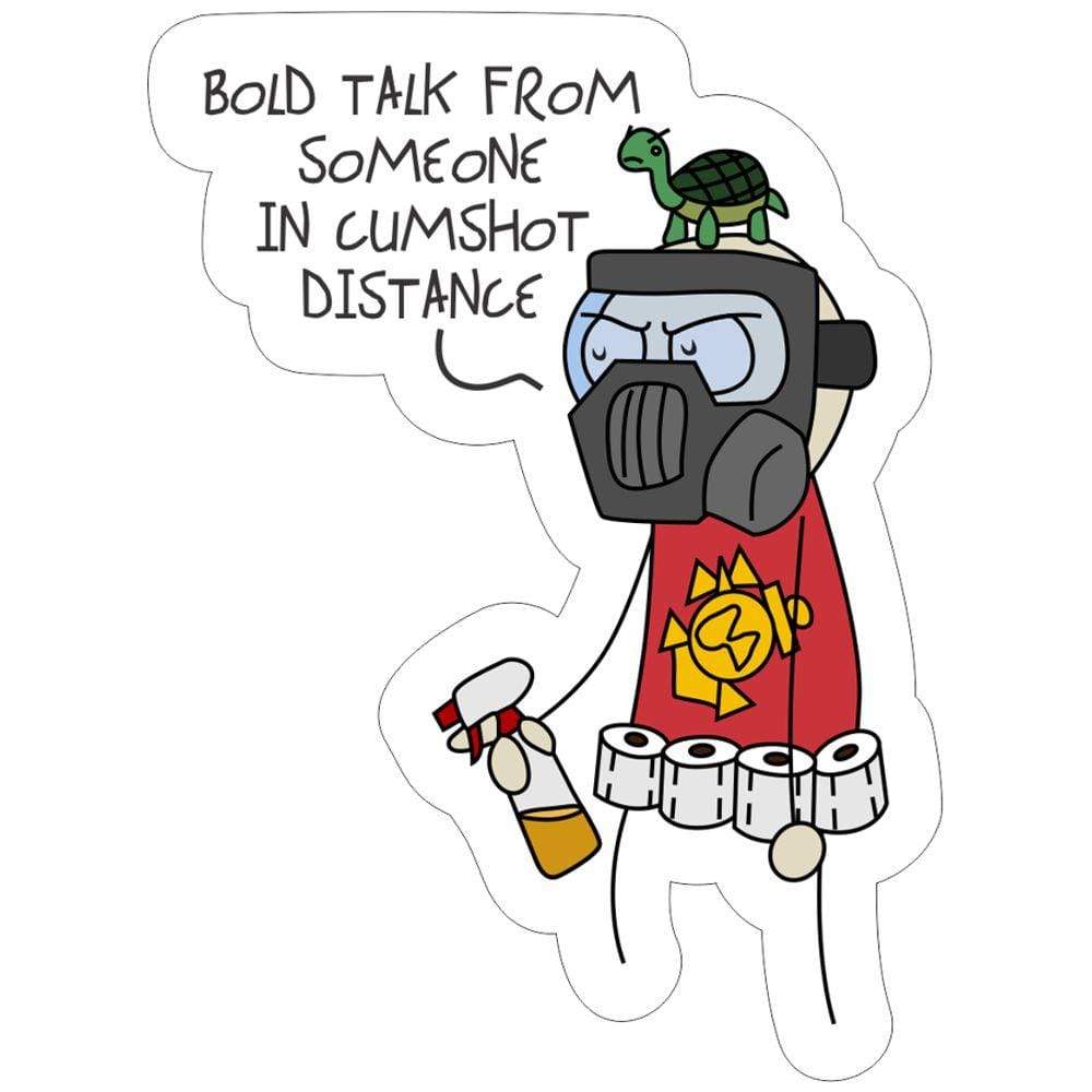 Sketch's World © Officially Licensed - Cumshot Distance  - 3.5x2.6 inch Sticker