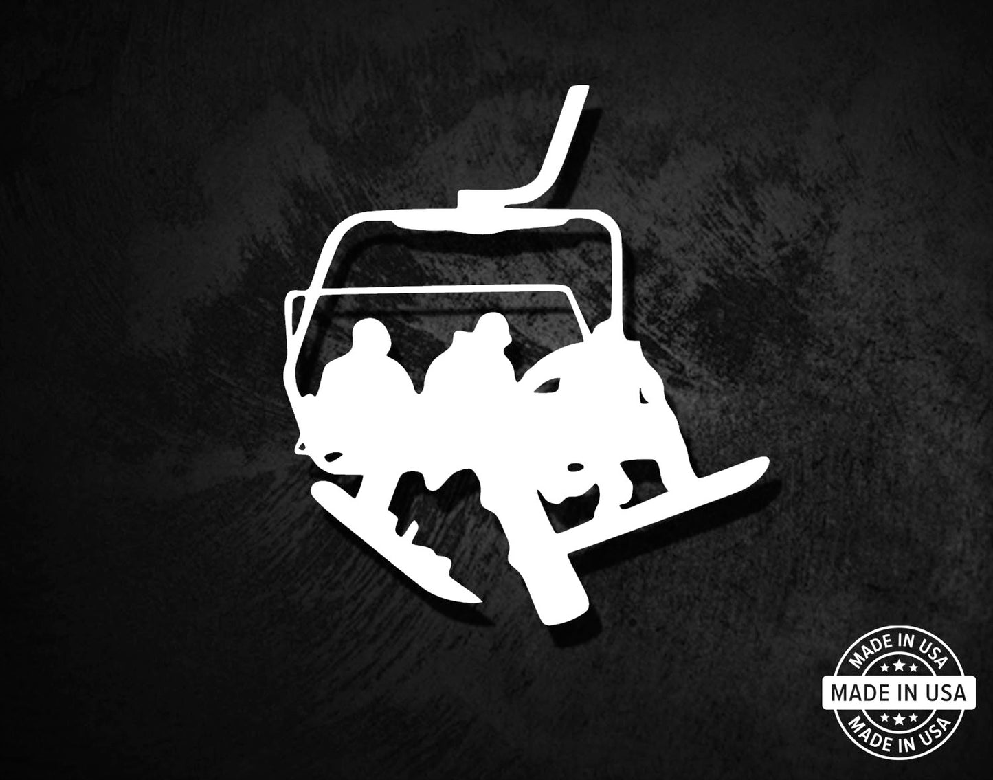 Ski Snowboard Lift Decal