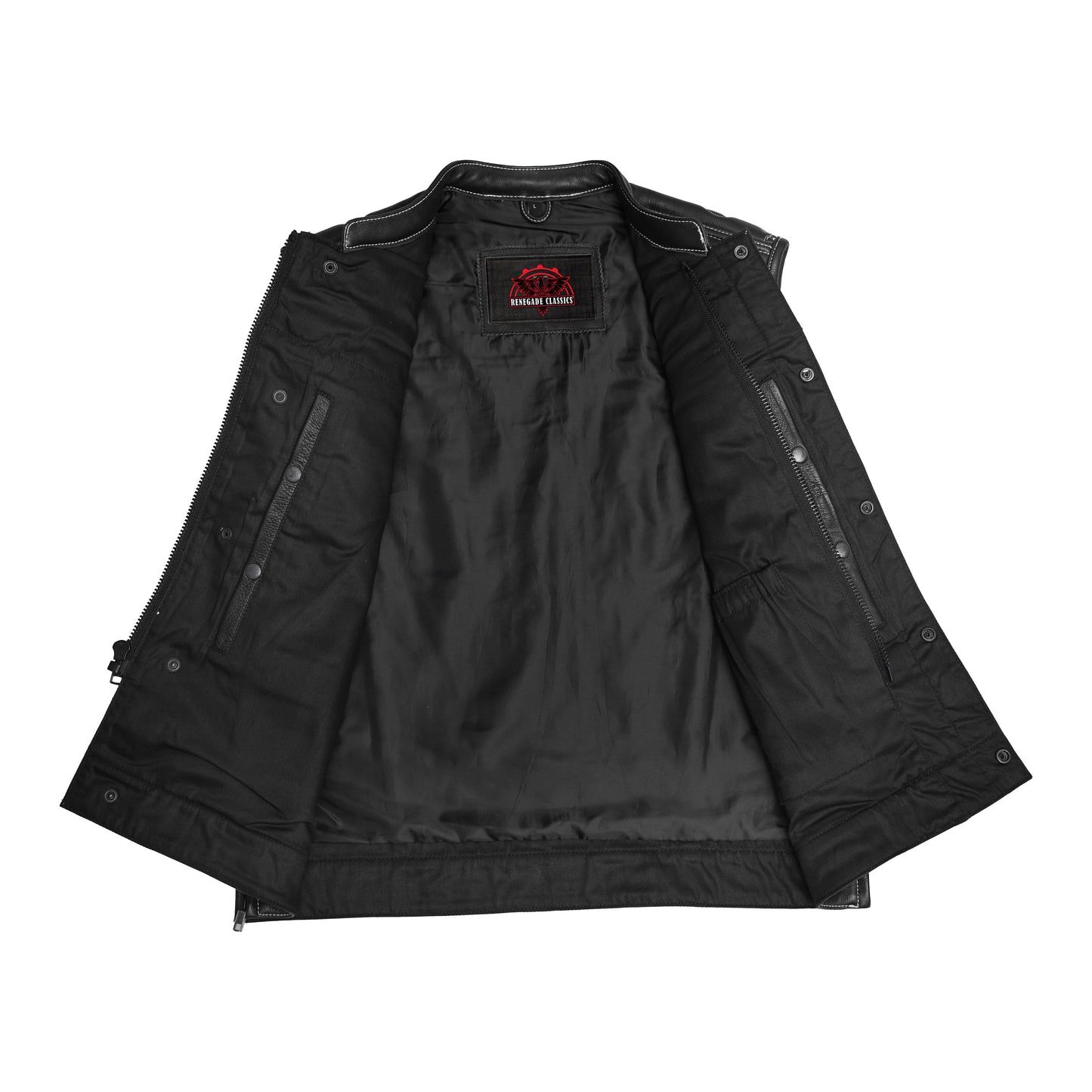 Dustin Men's Leather Motorcycle Vest