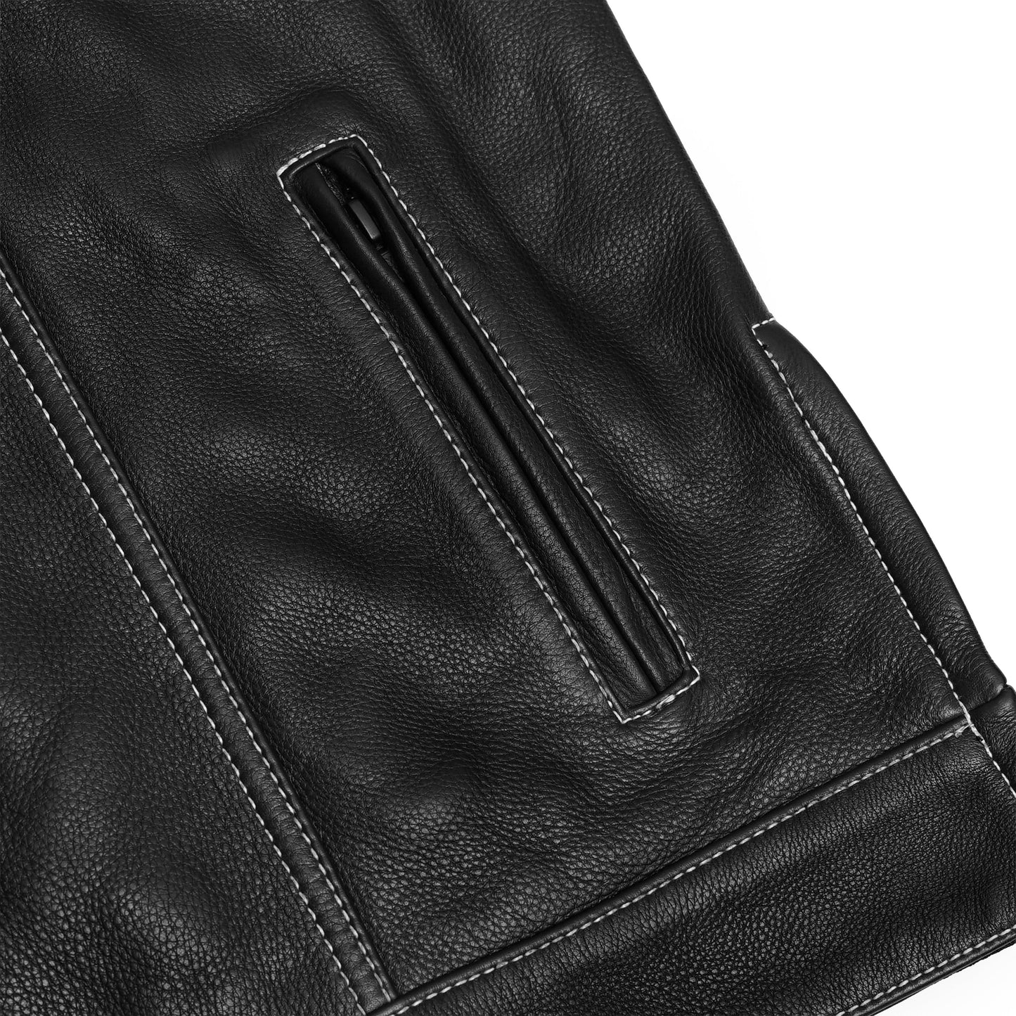 Dustin Men's Leather Motorcycle Vest
