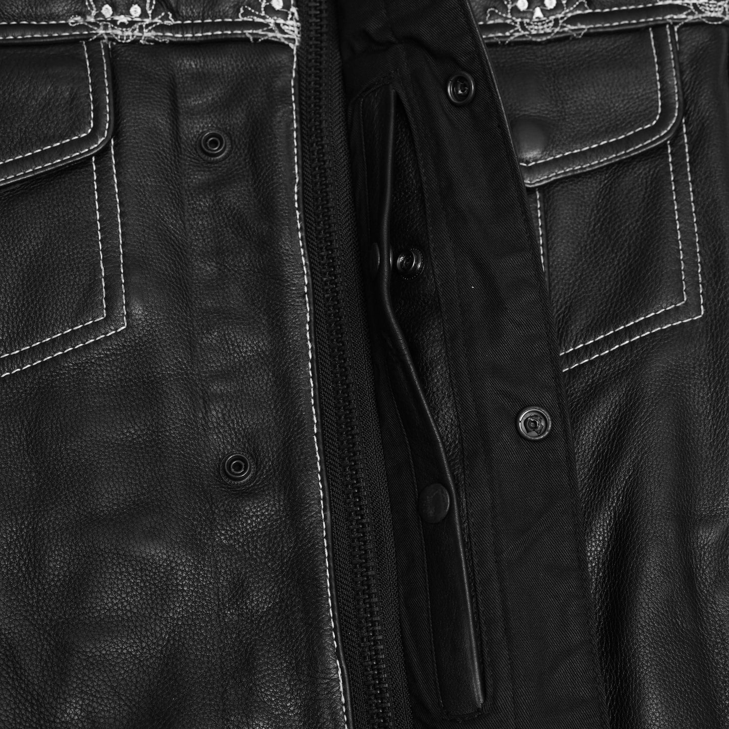 Dustin Men's Leather Motorcycle Vest
