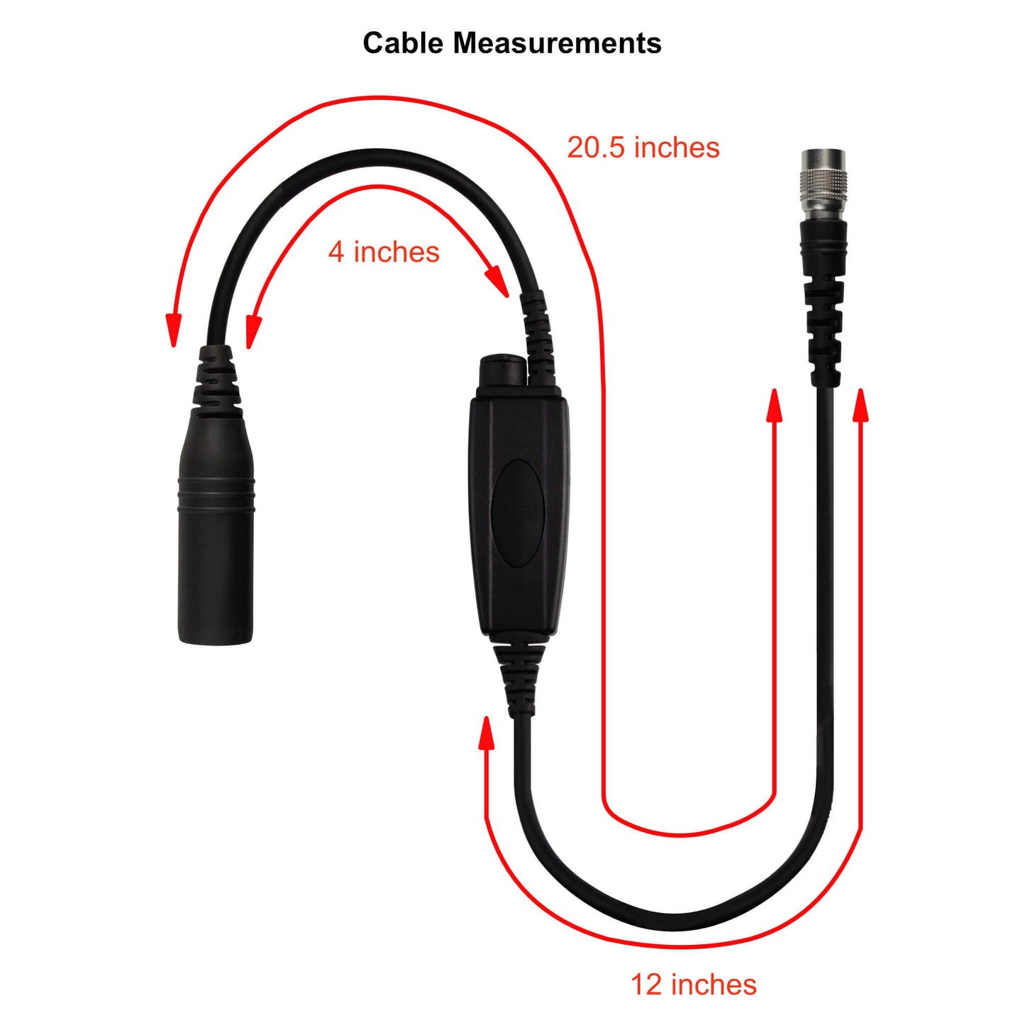 Low Profile Radio Amplified PTT for Tactical Headset w/ Quick Disconnect (Hirose): NATO/Military Wiring, Gentex, Ops-Core, OTTO, Select Peltor Models, Helicopter - Replacement/Upgrade - No Adapter
