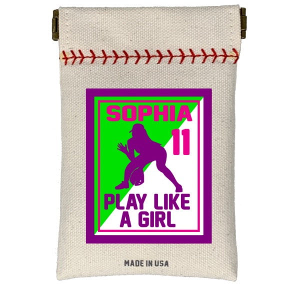Play Like A Girl Softball Seed Sack