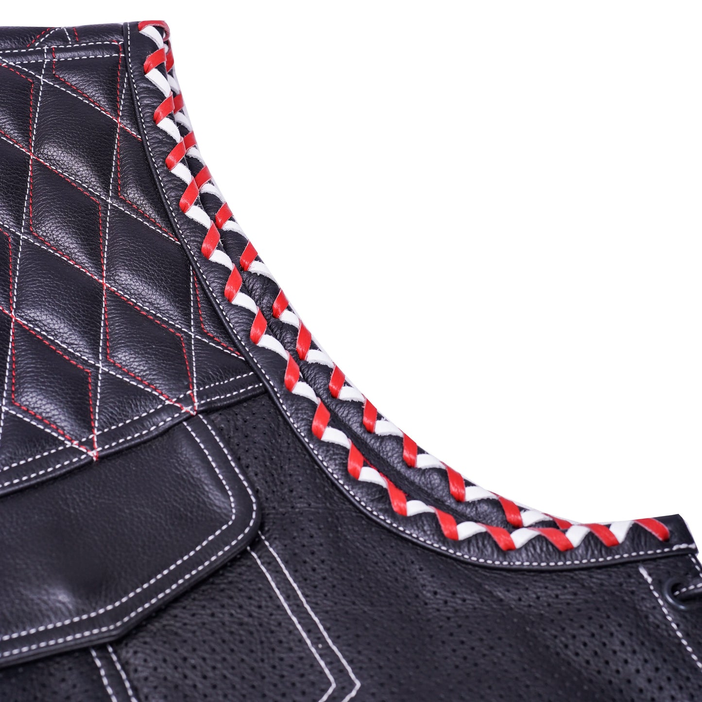 Throtlex Mens Leather Motorcycle Vest