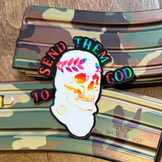 Sticker: Send them to God