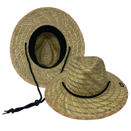 Just Straw Fedora Style Lifeguard Beach Small Brim Hat