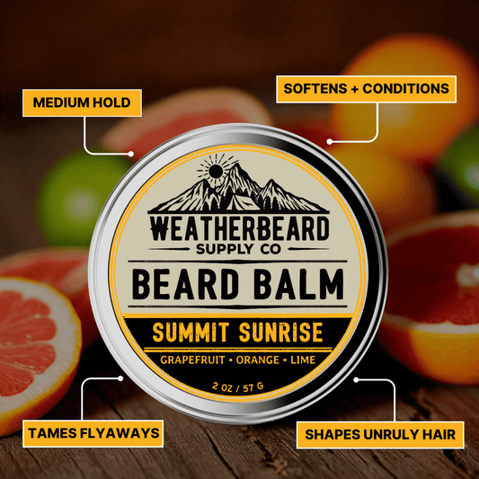Summit Sunrise Beard Balm - Grapefruit, Orange, Lime
