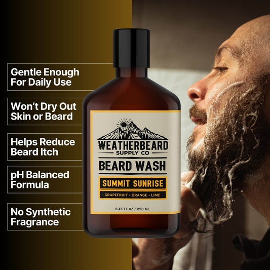 Summit Sunrise Beard Wash - Grapefruit, Orange, Lime