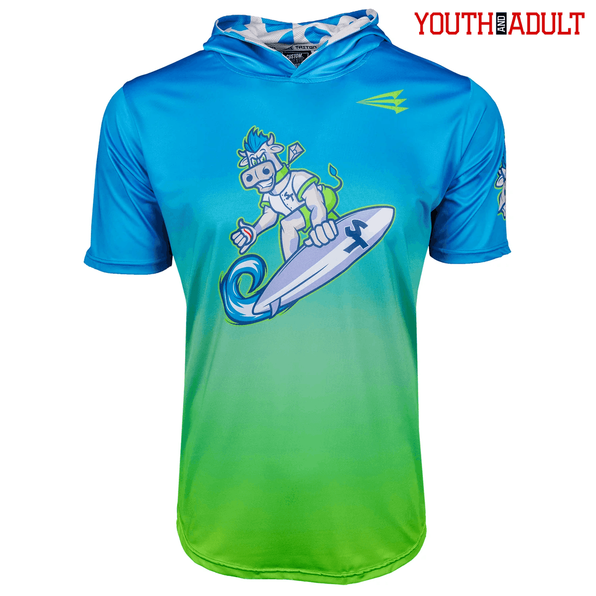 Surfin' Turfs Baseball HyperMAX Short Sleeve Hoodie