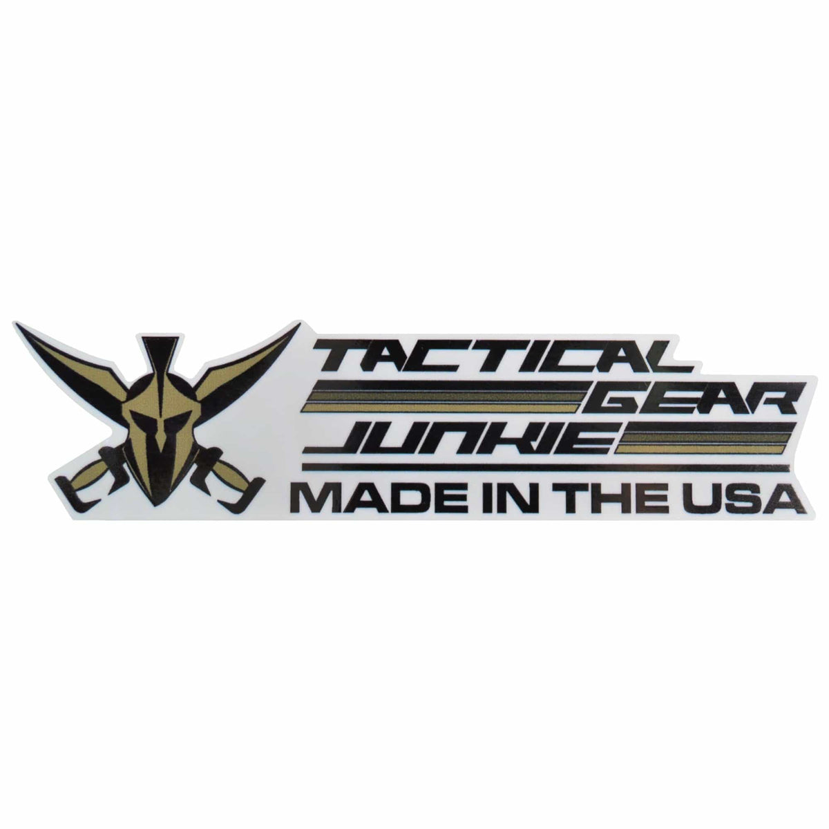 Tactical Gear Junkie Spartan Helmet Made in USA - 5 inch Sticker