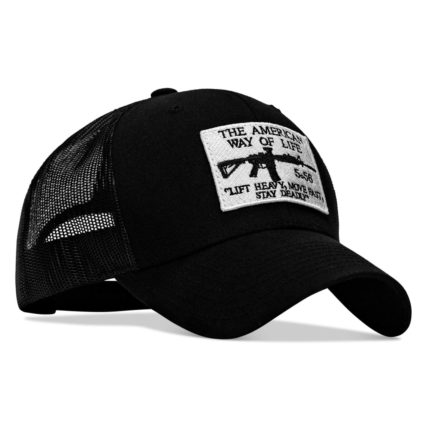 American Way Of Life White Patch Snapback Hat