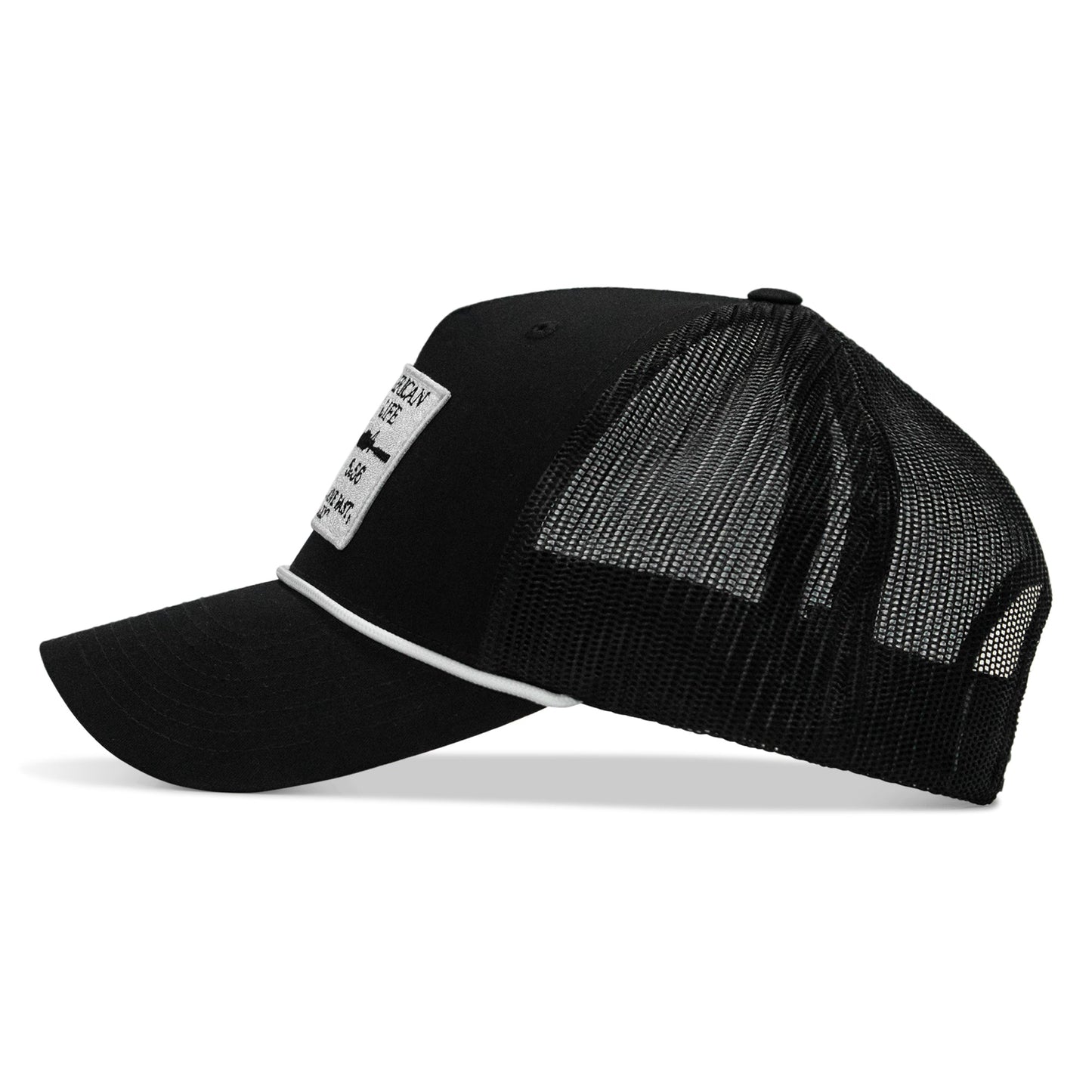 American Way Of Life White Patch Rope Snapback
