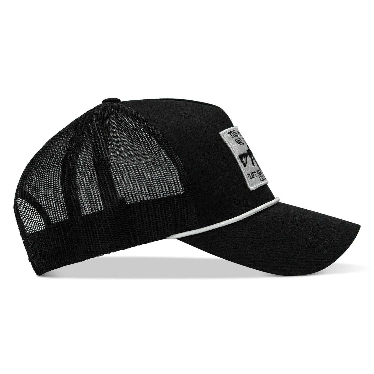 American Way Of Life White Patch Rope Snapback