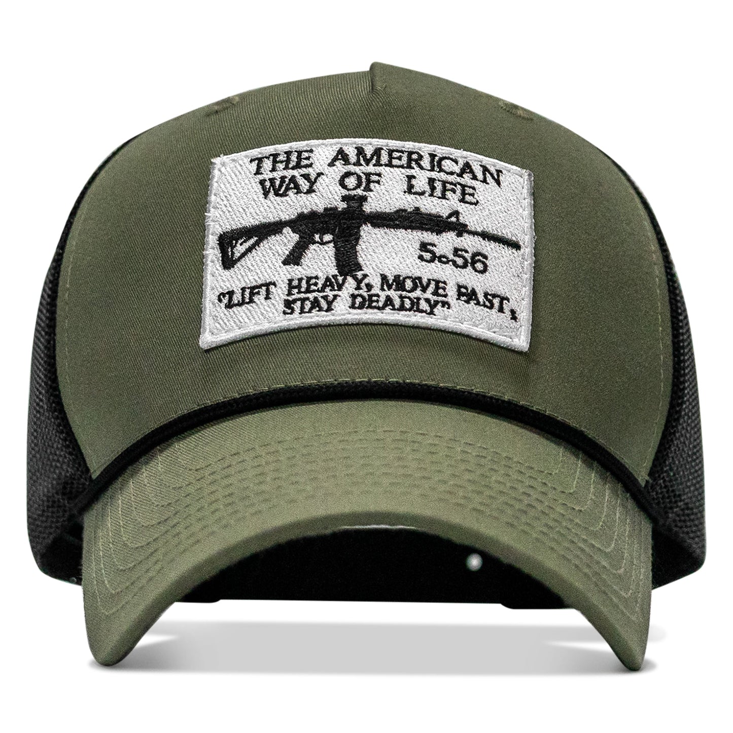 American Way Of Life White Patch Rope Snapback