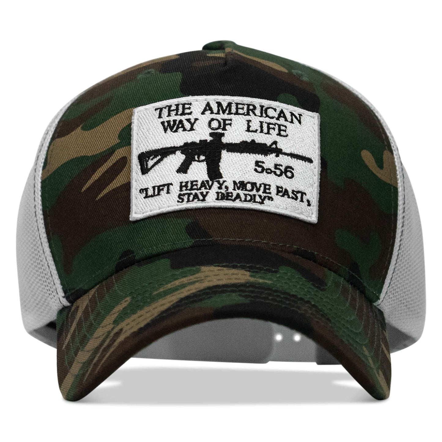 American Way Of Life White Patch Snapback Hat