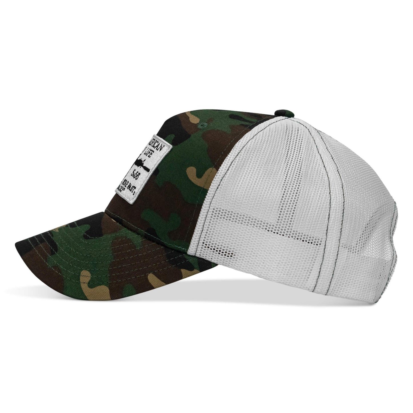 American Way Of Life White Patch Snapback Hat