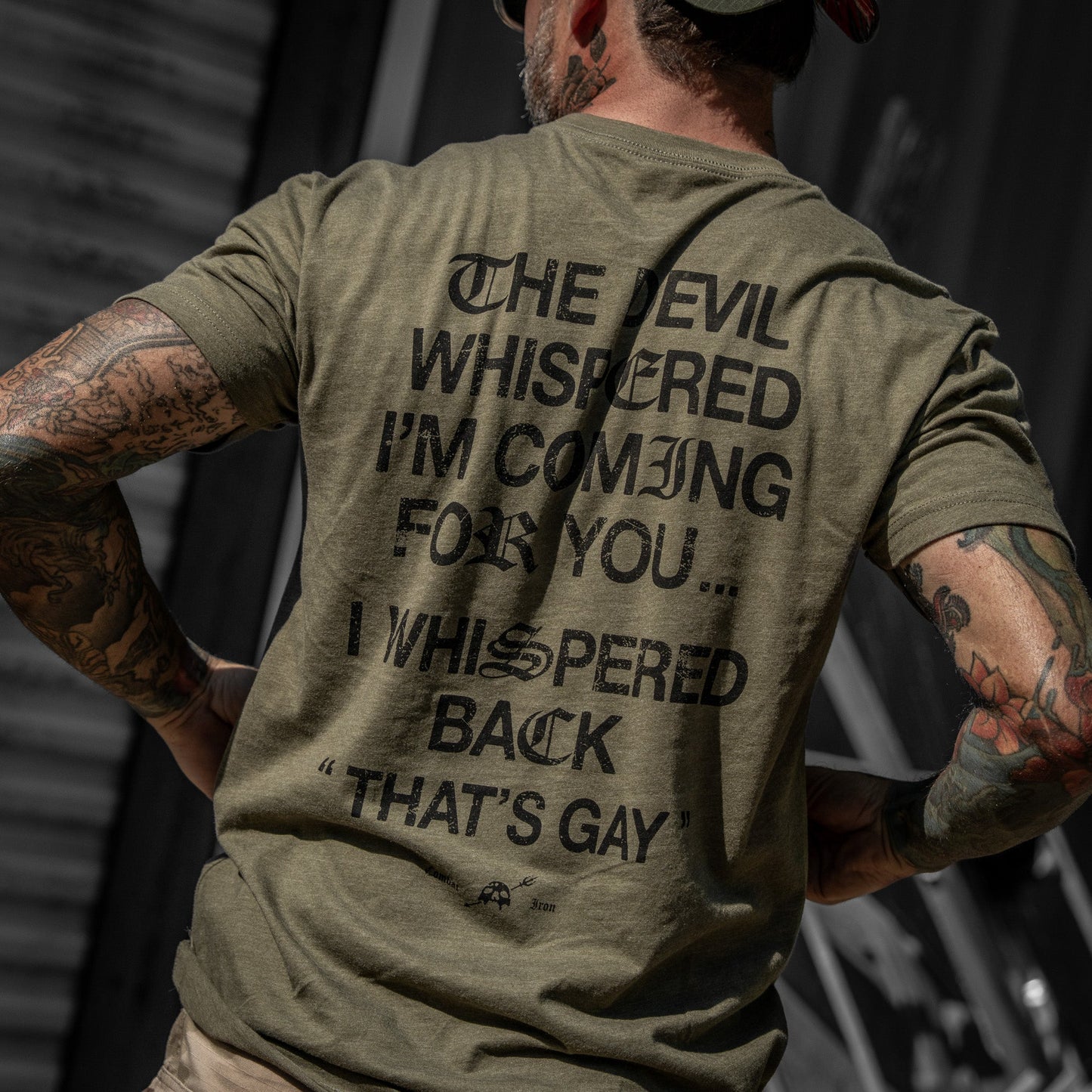 The Devil Whispered I'm Coming For You Men's T-Shirt