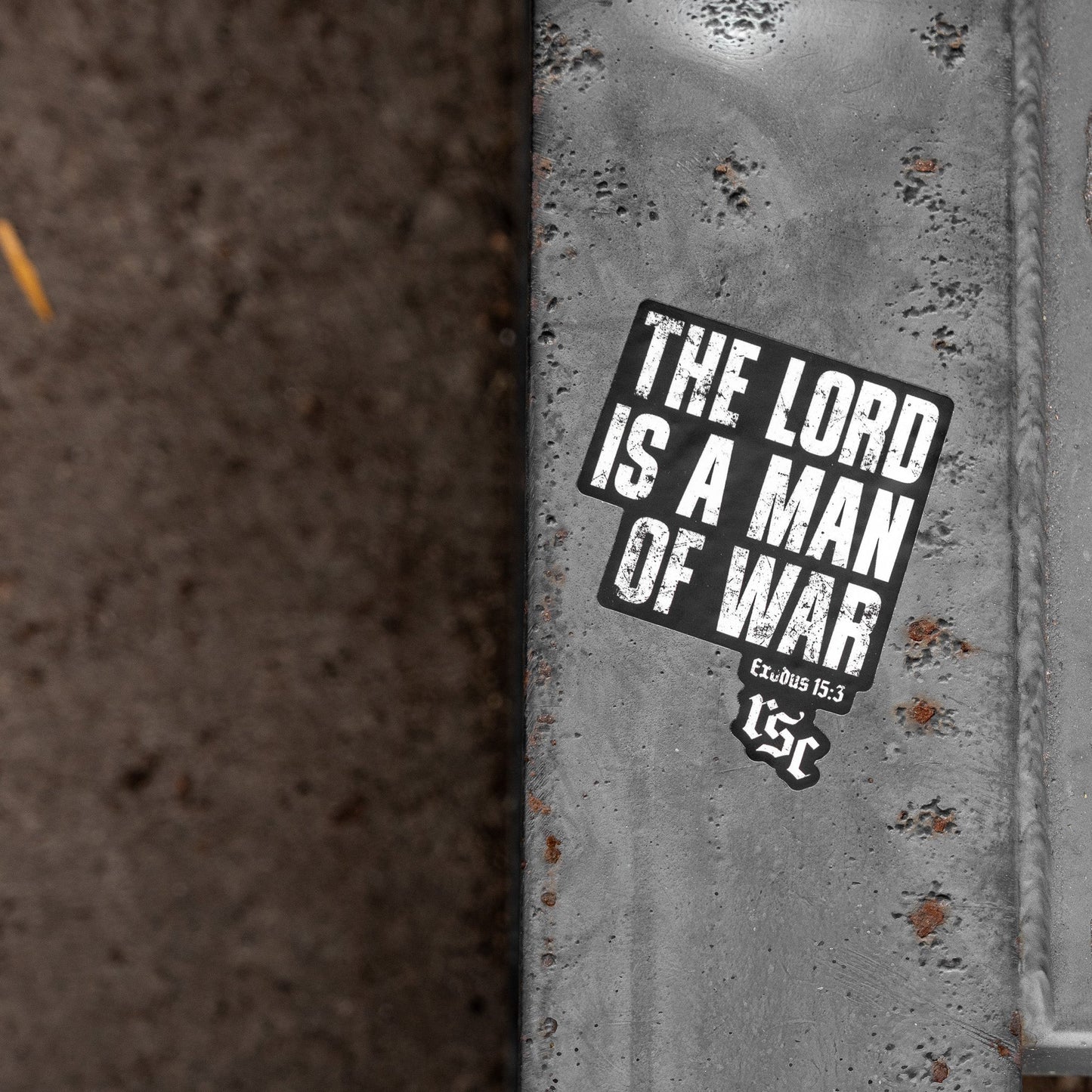 The Lord Is A Man Of War Decal