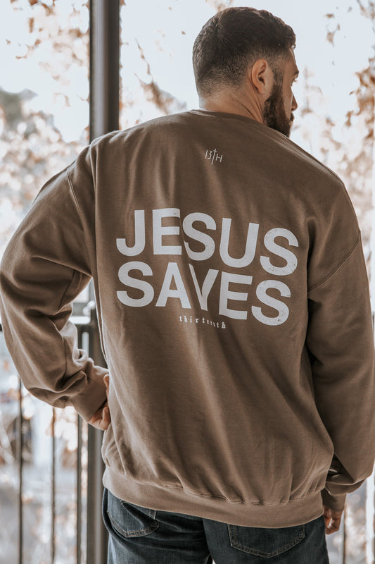 Jesus Saves Crewneck
