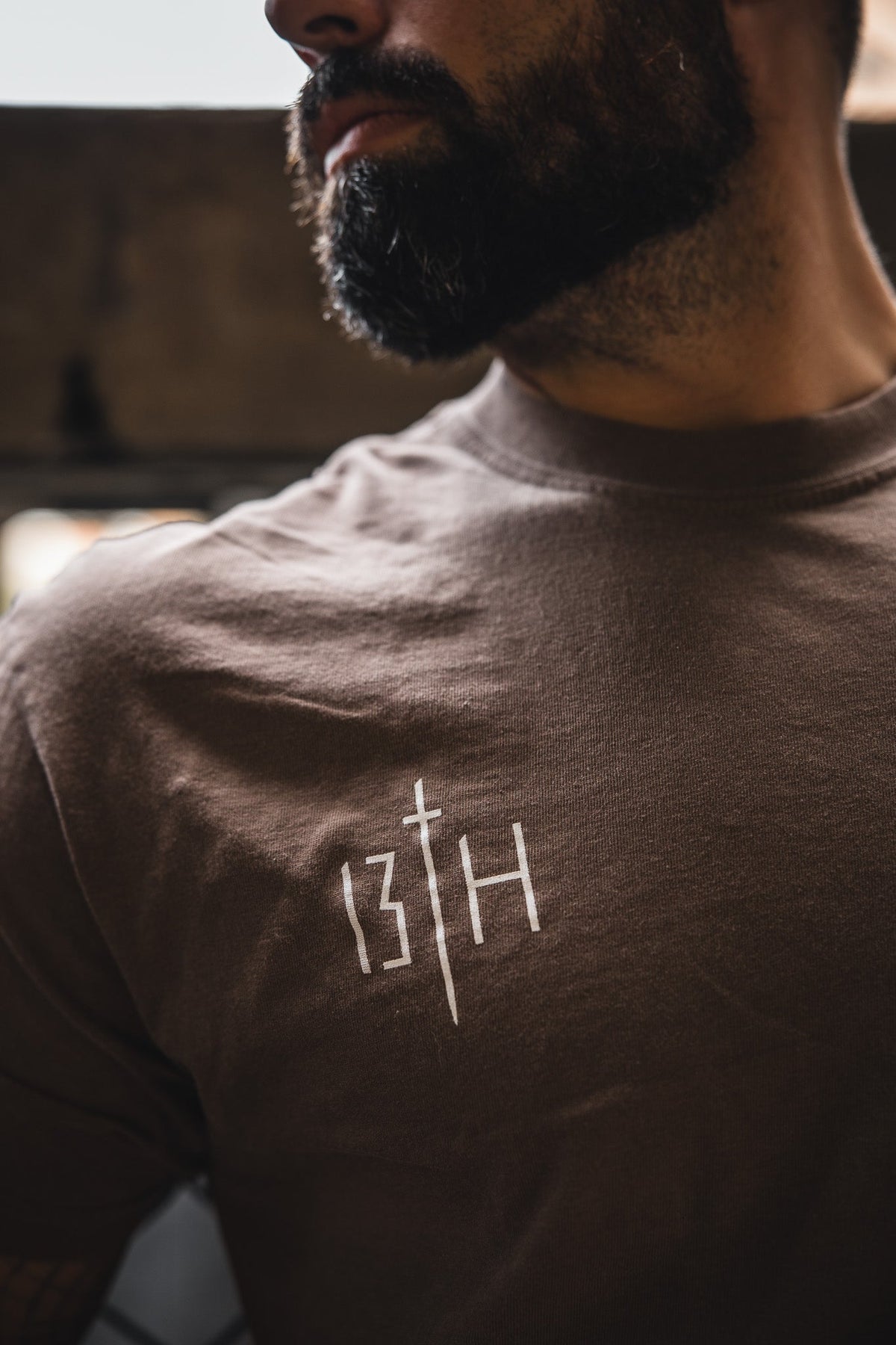 Alpha & Omega Premium Oversized Tee - Espresso