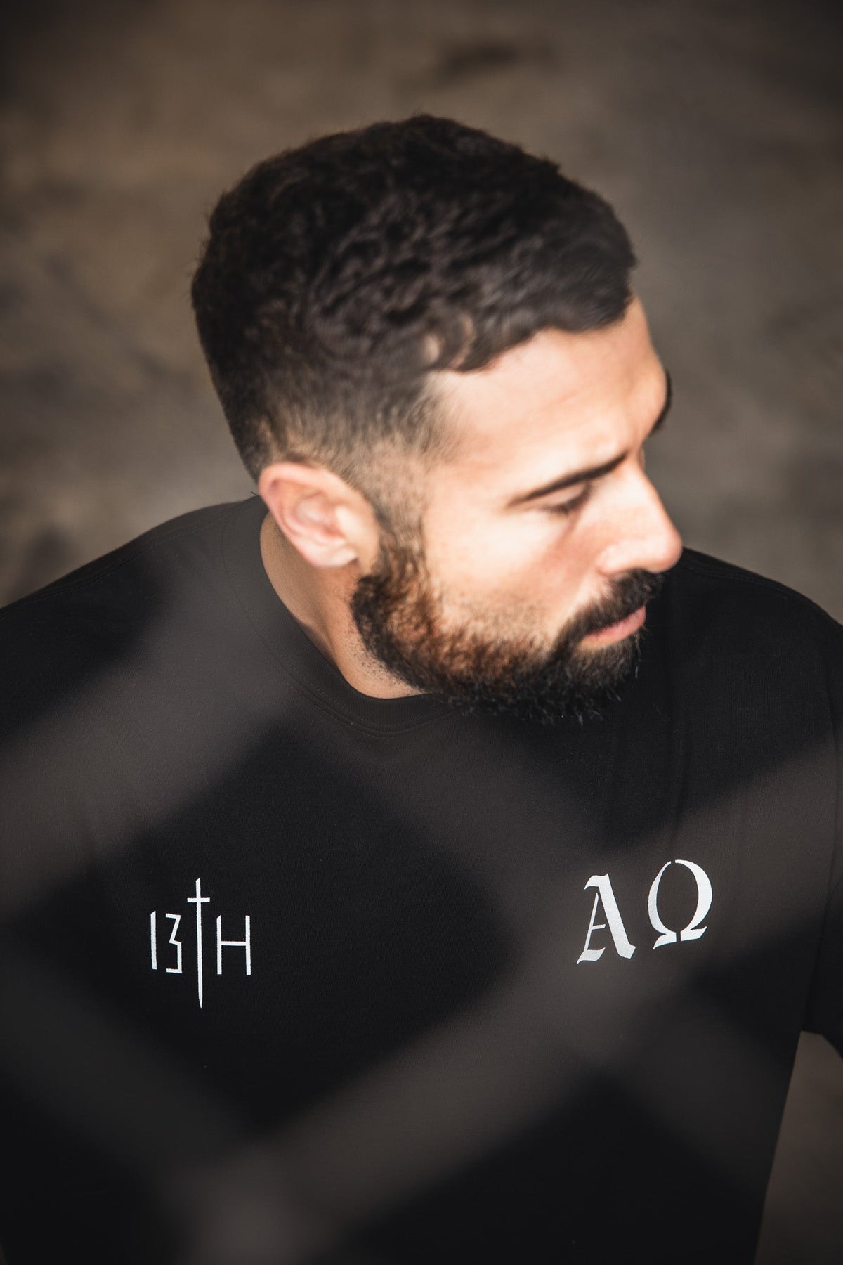 Alpha & Omega Premium Oversized Tee - Black