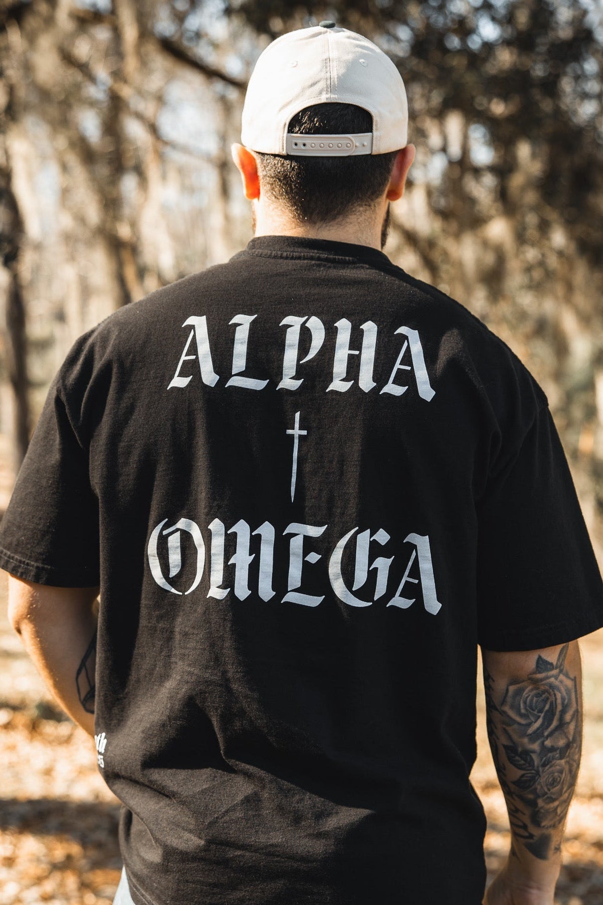 Alpha & Omega Premium Oversized Tee - Black