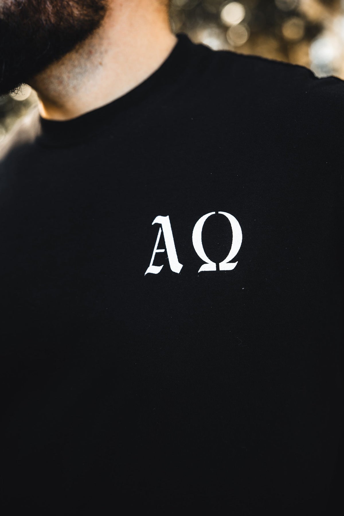 Alpha & Omega Premium Oversized Tee - Black