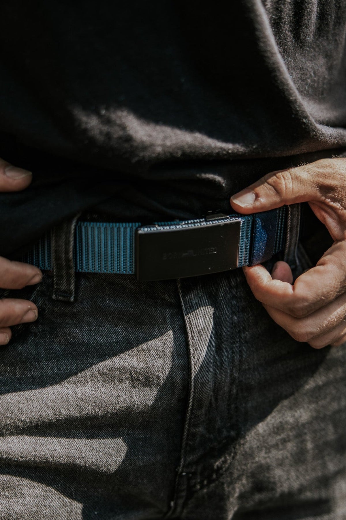 BU Logo Belt - Navy