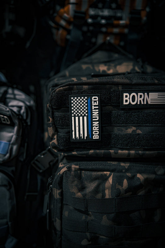 Blue Line Flag PVC Patch