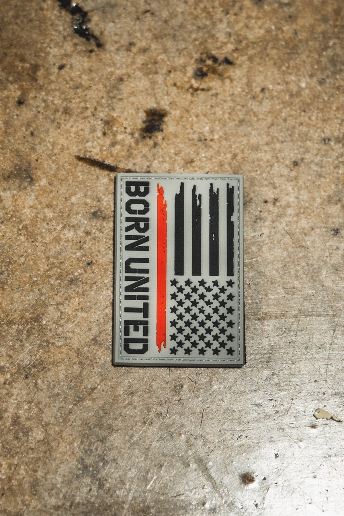 Red Line Flag PVC Patch