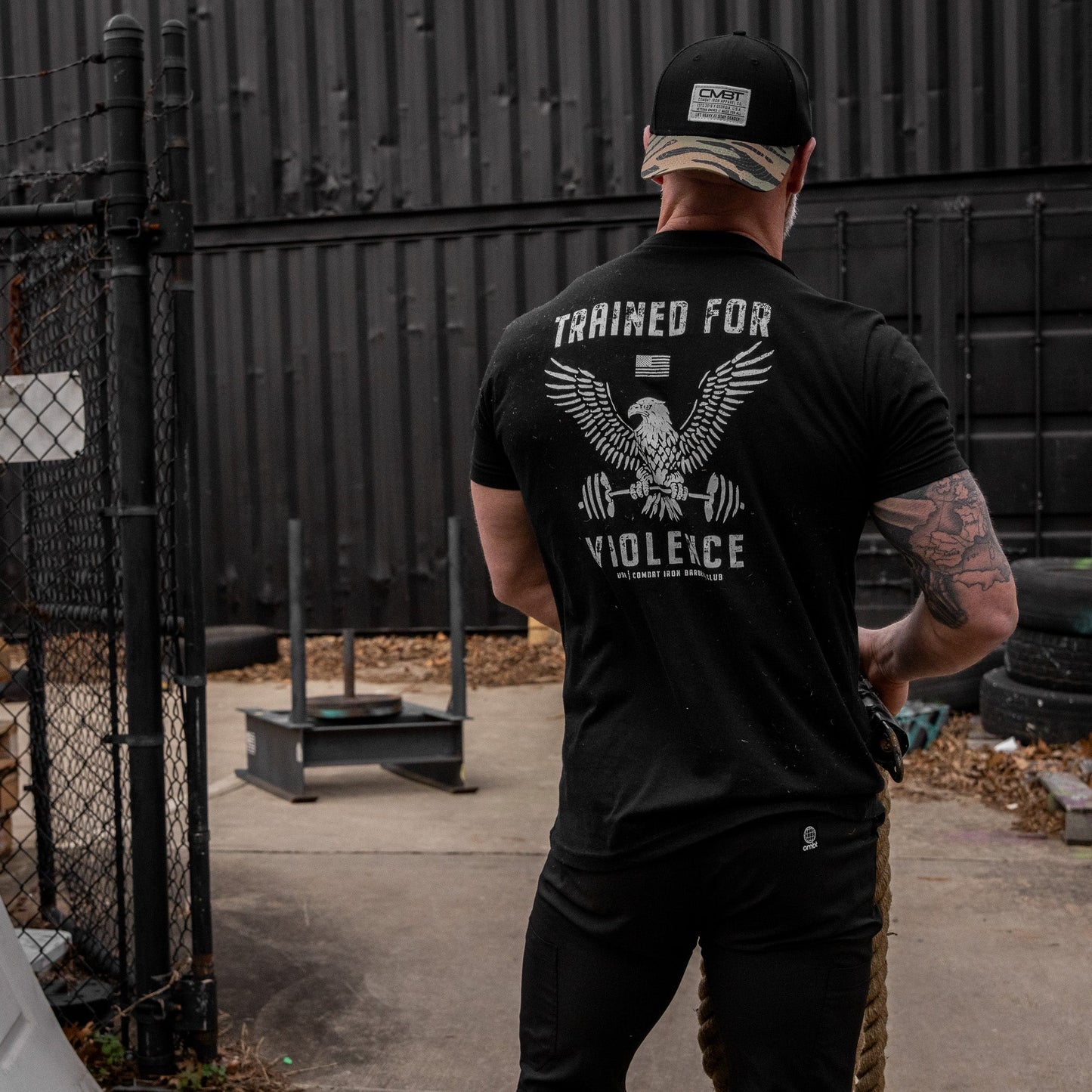 Trained for Violence  Men's T-Shirt