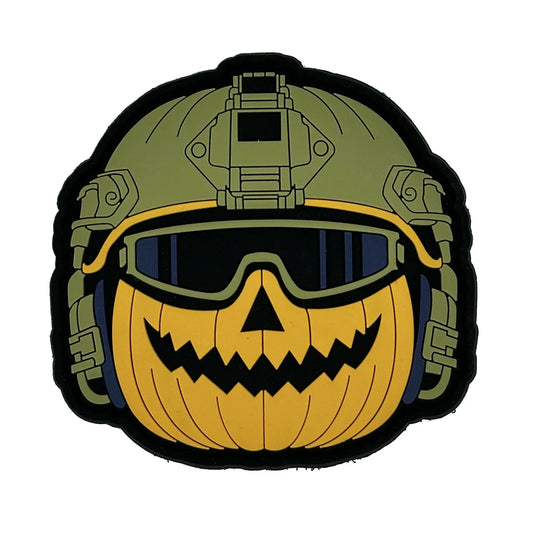 Jack - Pumpkin Helmet -  3" PVC Patch