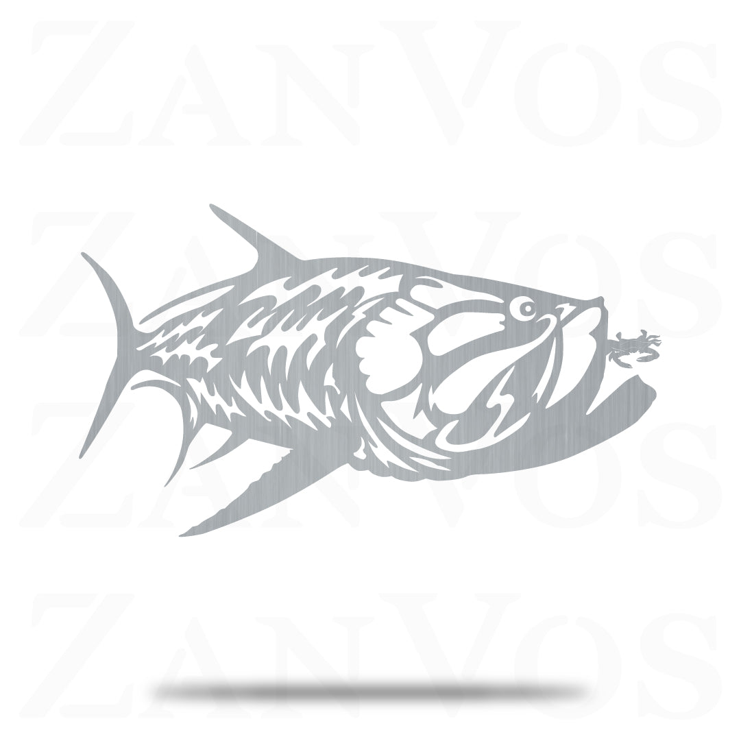 Tarpon Chasing Crab
