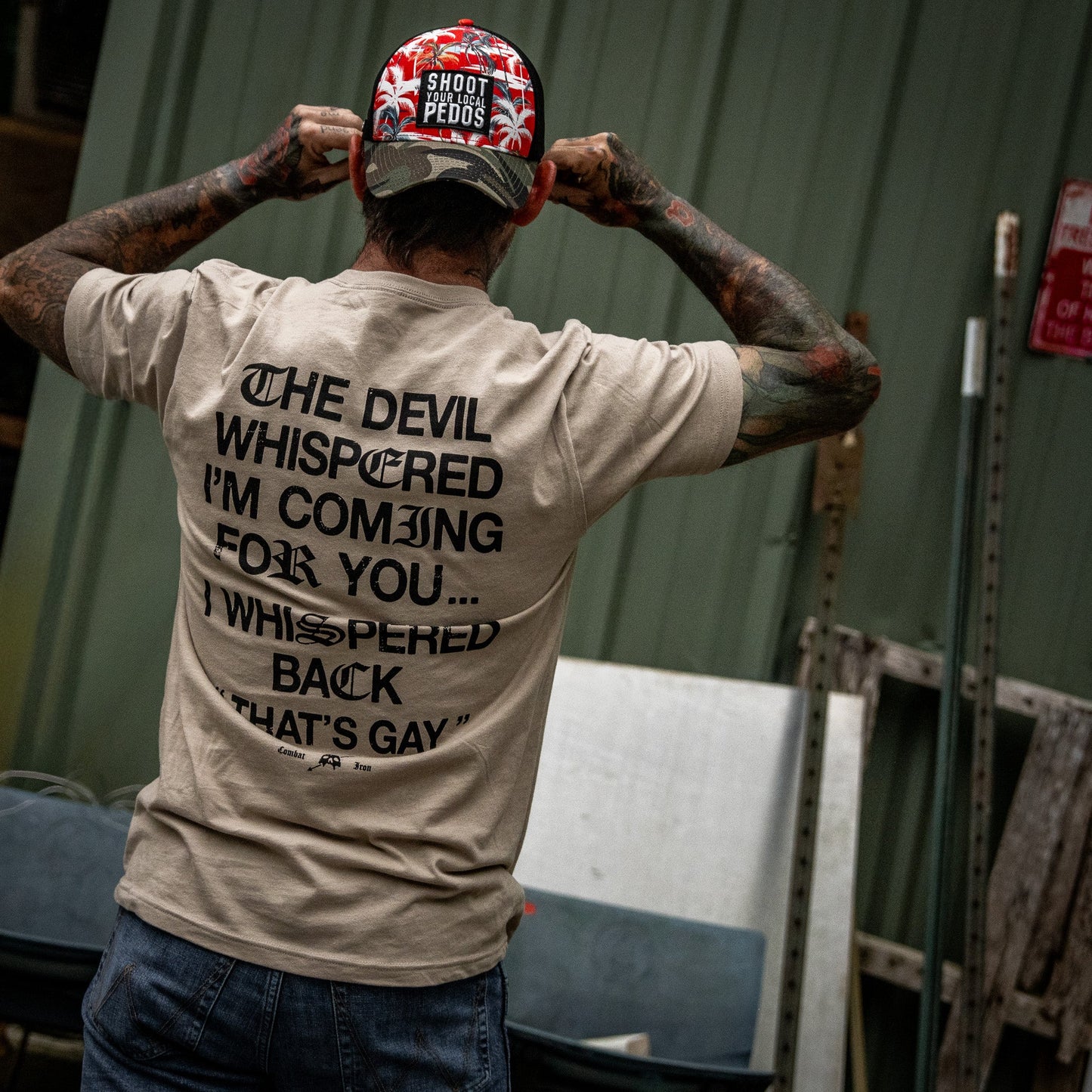 The Devil Whispered I'm Coming For You Men's T-Shirt