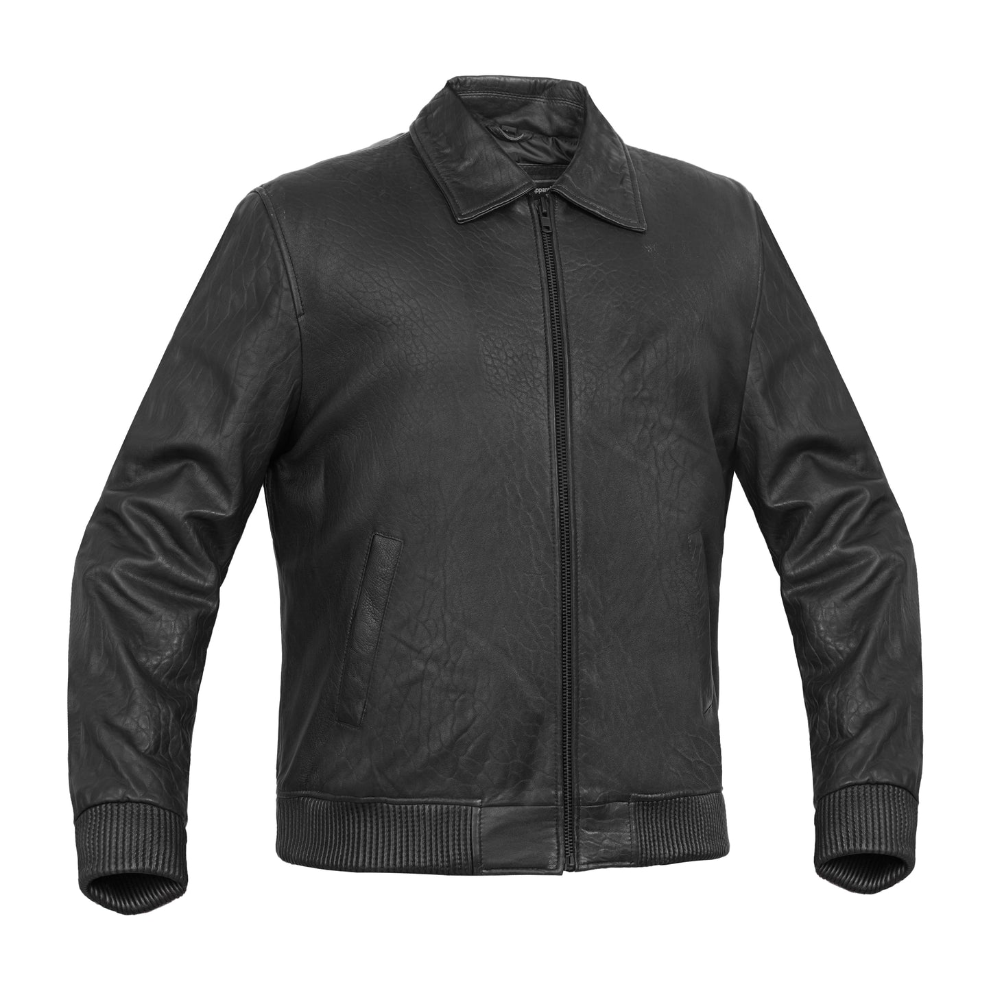 Traveler Men's Fashion Black Leather Jacket