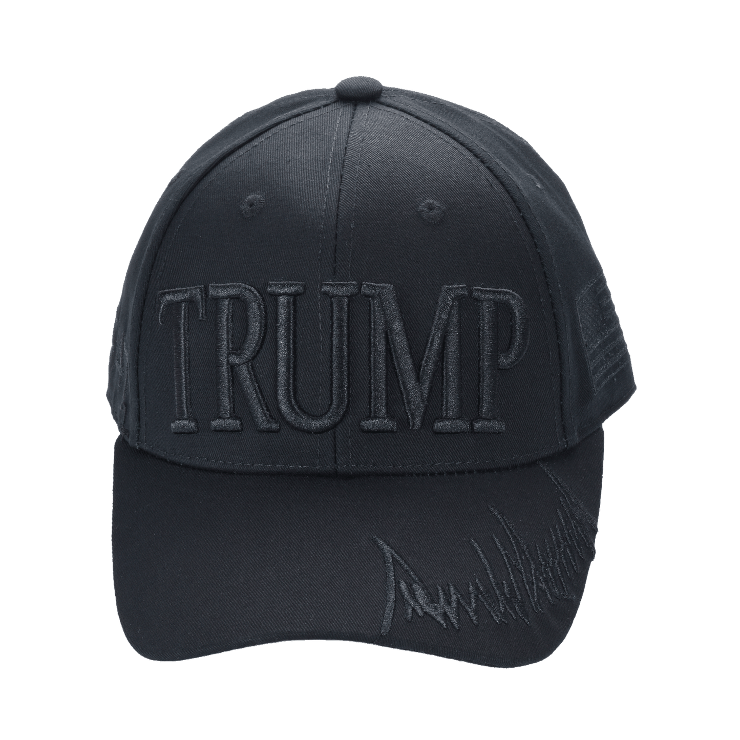 Trump Blackout Cap – Subtle Stealth MAGA Hat, All-Black Dad Hat with Discreet 45/47 Embroidery