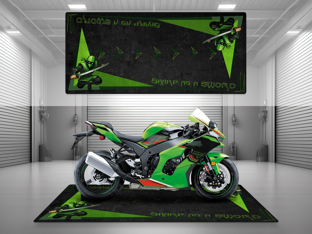 MPM Motorcycle Mat for Kawasaki Ninja - U201