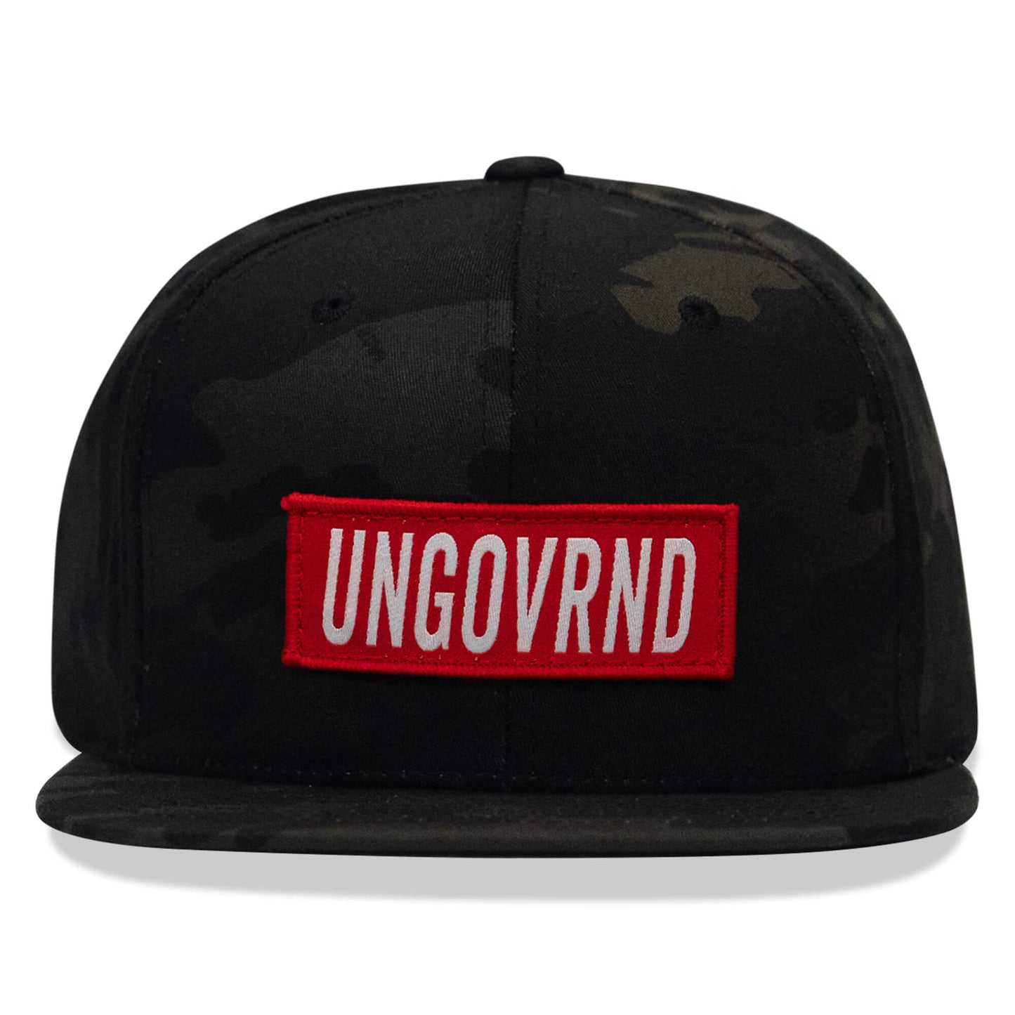 Ungovrnd Red Patch Flatbill SnapBack Hat