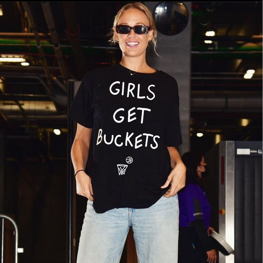 Girls Get Buckets - T-Shirt - Black
