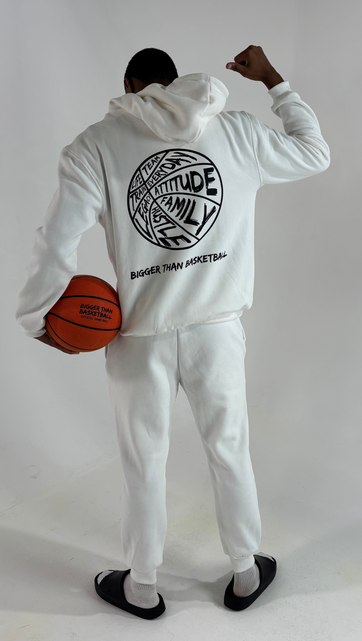Bigger Than Basketball - Hoodie - White
