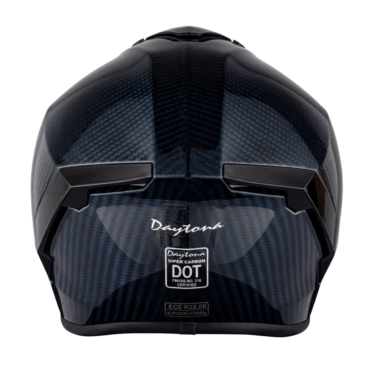D.O.T. & ECE Daytona Viper- Blue Carbon Fiber