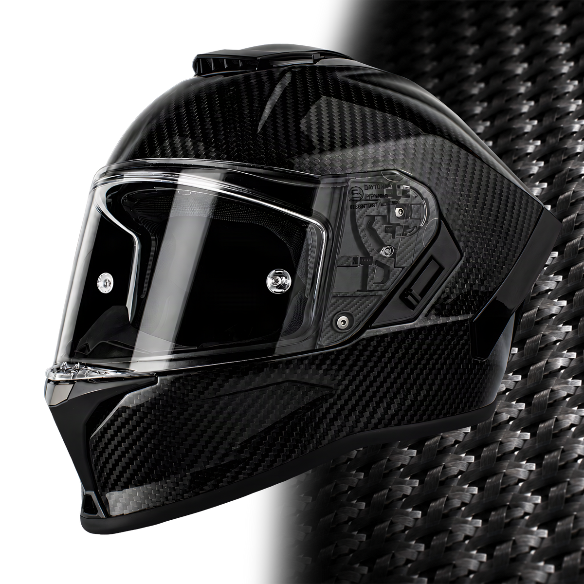 D.O.T. & ECE Daytona Viper- Grey Carbon Fiber