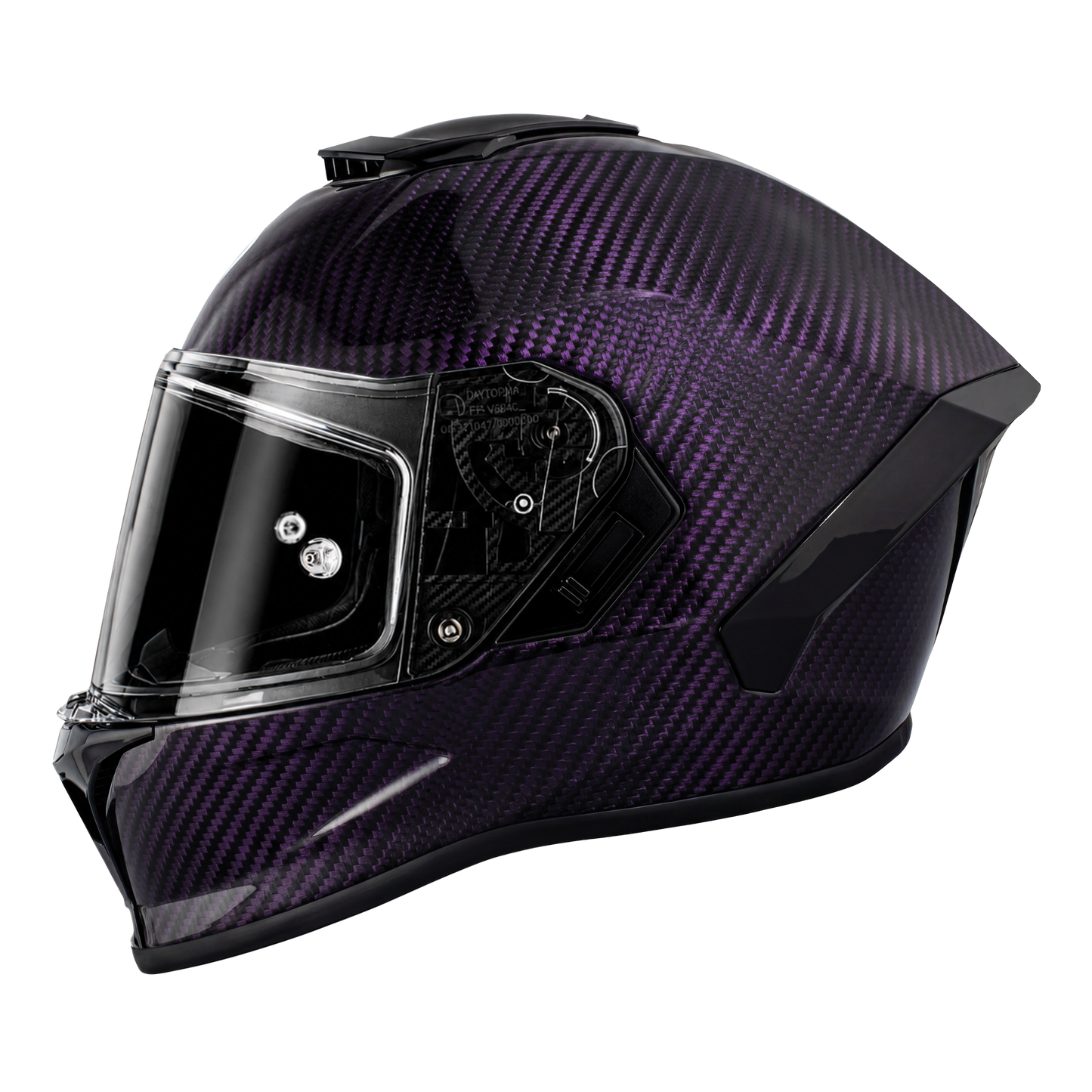 D.O.T. & ECE Daytona Viper- Purple Carbon Fiber