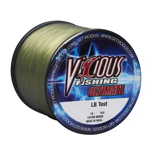 Vicious Ultimate Lo-Vis Green Mono - 30 Lb Test