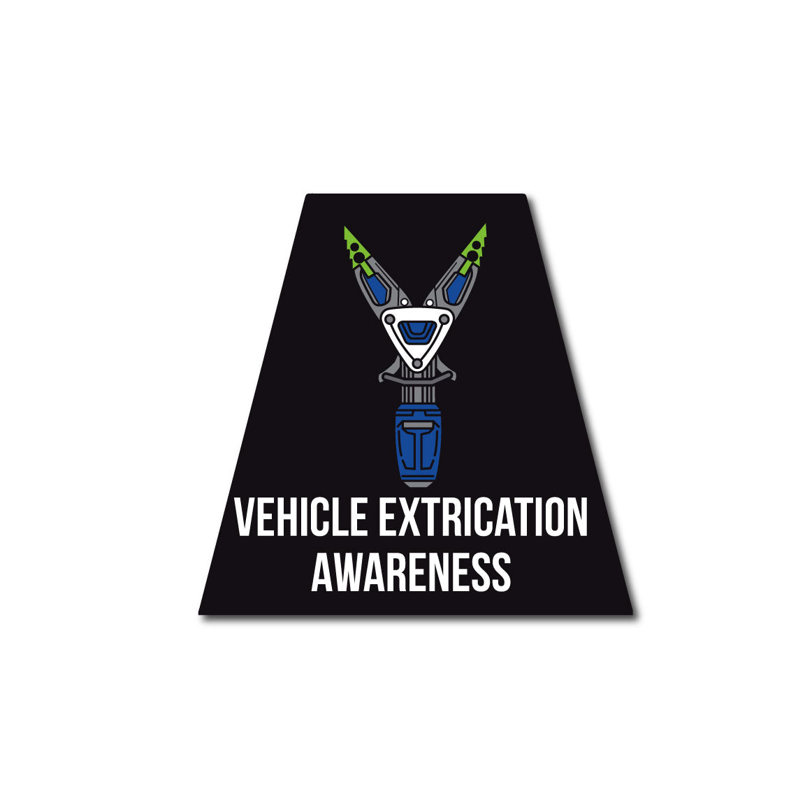 VEHICLE EXTRICATION AWARENESS REFLECTIVE HELMET (TET) TETRAHEDRON