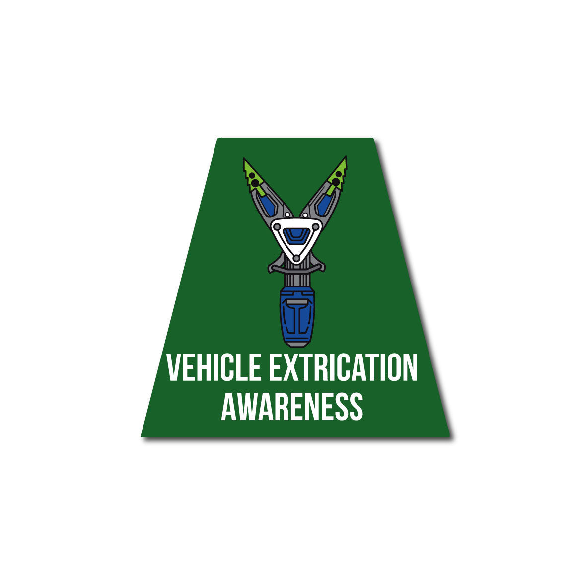 VEHICLE EXTRICATION AWARENESS REFLECTIVE HELMET (TET) TETRAHEDRON
