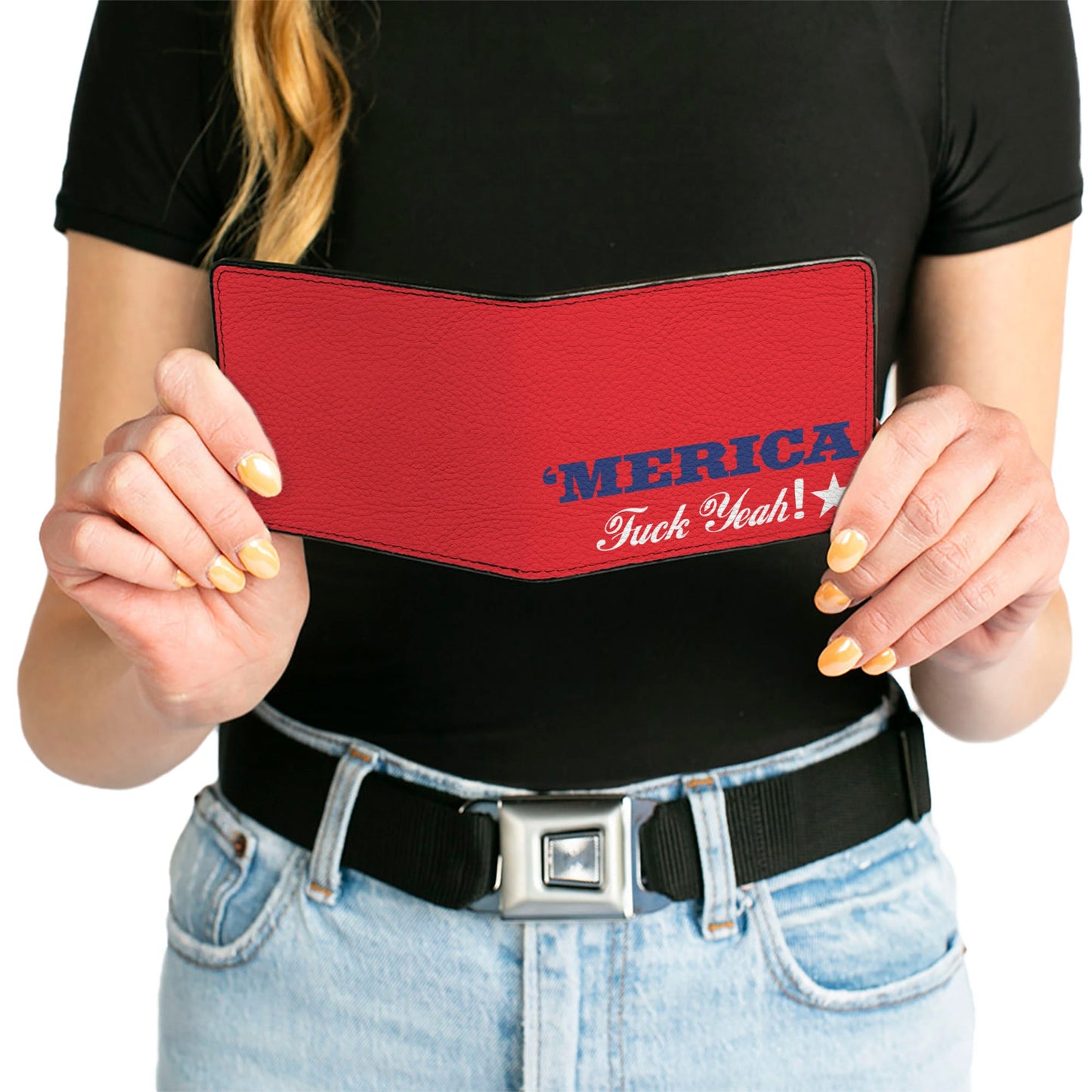 'MERICA Star USA Bi-Fold Wallet – World Cup 2026 Fan Gear (Red/Blue/White)