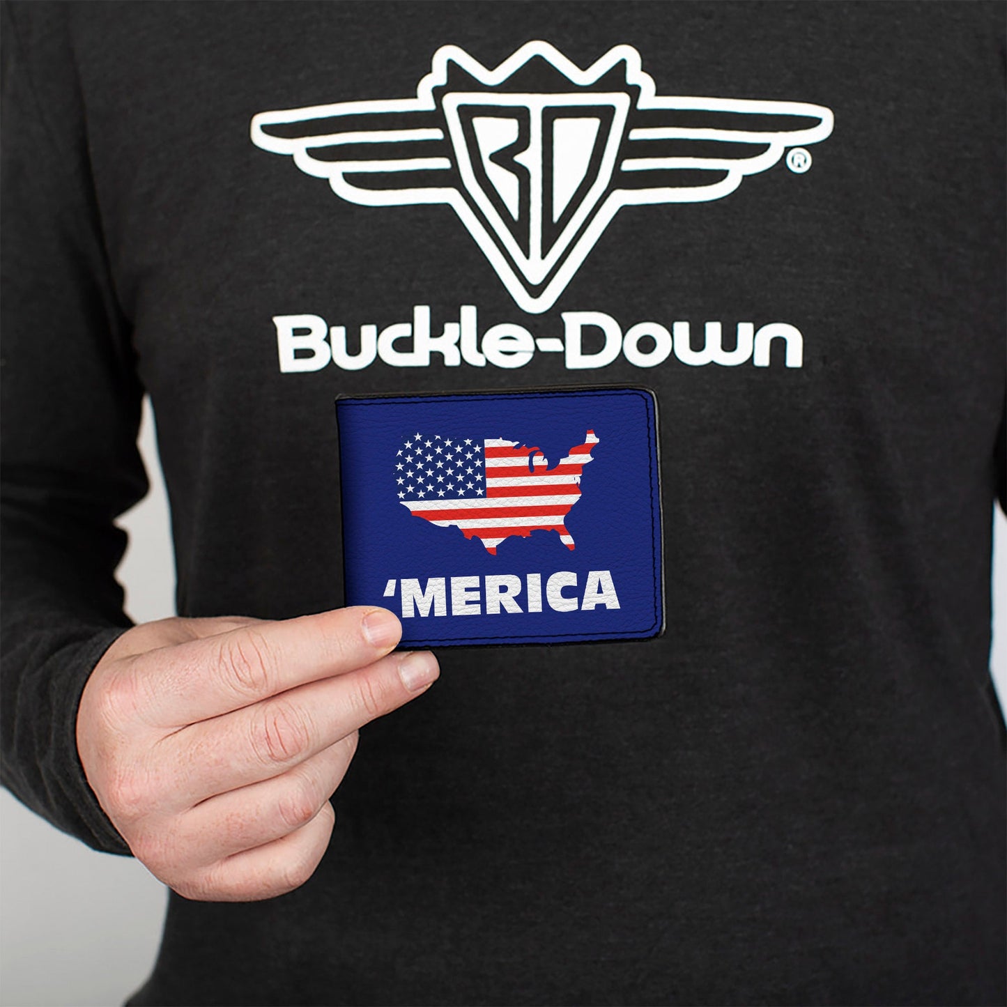 'MERICA USA Silhouette Bi-Fold Wallet – World Cup 2026 Fan Gear