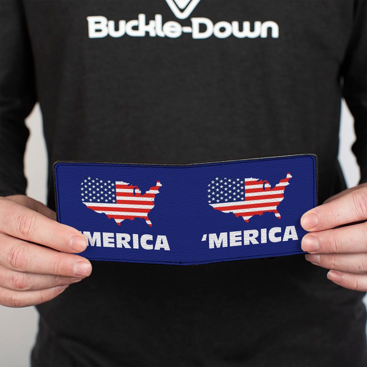 'MERICA USA Silhouette Bi-Fold Wallet – World Cup 2026 Fan Gear