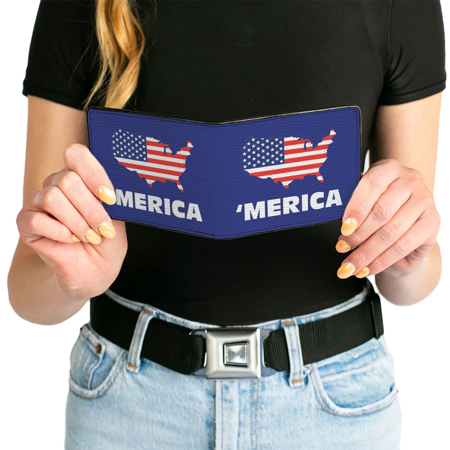 'MERICA USA Silhouette Bi-Fold Wallet – World Cup 2026 Fan Gear